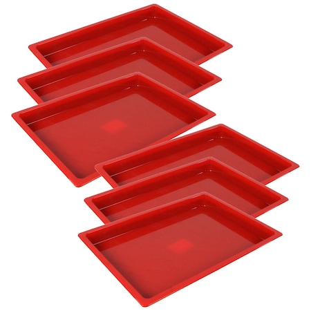 Romanoff Medium Creativitray, Red, 6PK 36802